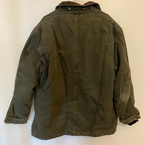 Carhartt C26 MOS Canvas Duck Quilt Lined Chore Coat Mens XL - Picture 2 of 6